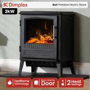 Portable Electric Stove 2kW Black single