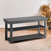 Stylish Grey Shoe Storage Bench