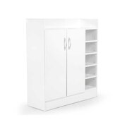 21 Pairs Shoe Cabinet Rack Storage Organiser - 80 x 30 x 90cm - White