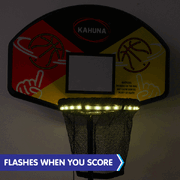 Kahuna Trampoline LED Basketball Hoop Set with Light-Up Ball