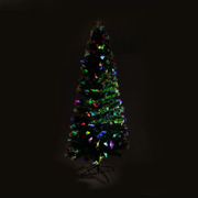 1.5m Enchanted Pre Lit Fibre Optic Christmas Tree Stars