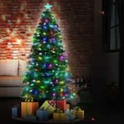 2.1m Enchanted Pre Lit Fibre Optic Christmas Tree