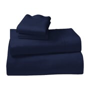 1000 Thread Count King Bed Sheets - 4-Piece Set in Navy