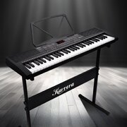 61-Key Electronic Piano Keyboard in Black