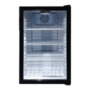 130L Mini Bar Fridge Glass Door Beverage Cooler Refrigerator