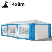 Wallaroo 4x8 Outdoor Event Marquee Tent Blue-White
