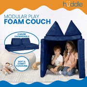 Navy Modular Kids Play Foam Couch - Huddle