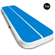 7m Airtrack Tumbling Mat Gymnastics Exercise 20cm Air Track Blue White