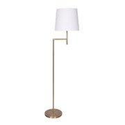 Metal Floor Lamp - Antique Brass