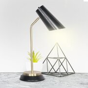 Black/Brass Table Lamp