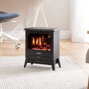 Portable Electric Fire Stove Black