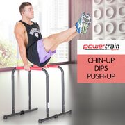 Powertrain Pair Dip Bar Parallette Stand Workout Station