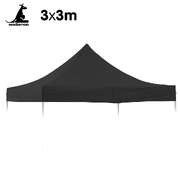 Gazebo Replacement Roof Black 3x3cm