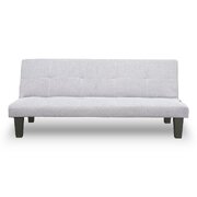 2 Seater Modular Linen Fabric Sofa Bed Couch
