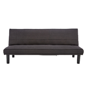 Sarantino 3 Seater M 2620 Modular Linen Sofa Bed Couch - Black
