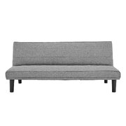 Sarantino 3 Seater M 2620 Modular Linen Sofa Bed Couch - Dark Grey