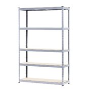 5 Shelf Storage Rack Galvanized Steel - 180x120cm