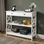 White Cross Console Table for Stylish Spaces
