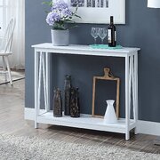 White A Frame Console Table for Chic Interiors