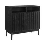 Black Two Door Sideboard with Sleek and Modern Storage Design