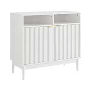 White Two Door Sideboard with Sleek and Modern Storage Design