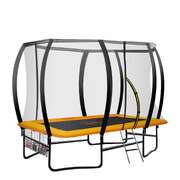 Outdoor 6ft x 9ft Rectangular Trampoline Orange Kids Jumping Fun