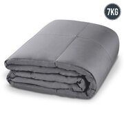 Laura Hill Weighted Blanket Heavy Kids Quilt Doona 7Kg - Grey