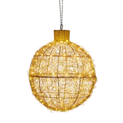 Christmas Display Bauble with Gold Lights 50cm