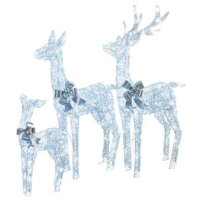 Christabelle 3-Piece Christmas Reindeer Display Set