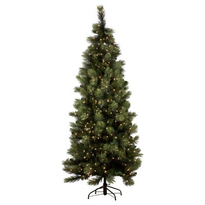 7.5ft Christmas Tree with Lights  Slimline Carolina Pine