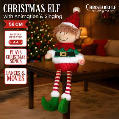 Animated Christmas Elf Toy