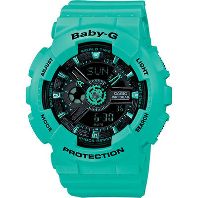 Casio Baby-G Analogue/Digital Metallic Female Blue/Green Watch