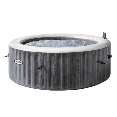 Coleman 6-Person Greywood Deluxe Inflatable Hot Tub, Heated Spa, Outdoor Relaxation