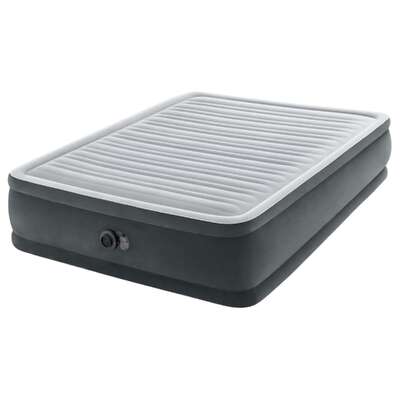 Queen Elevated Air Mattress Intex Dura-Beam Deluxe 46cm Thick Fiber-Tech