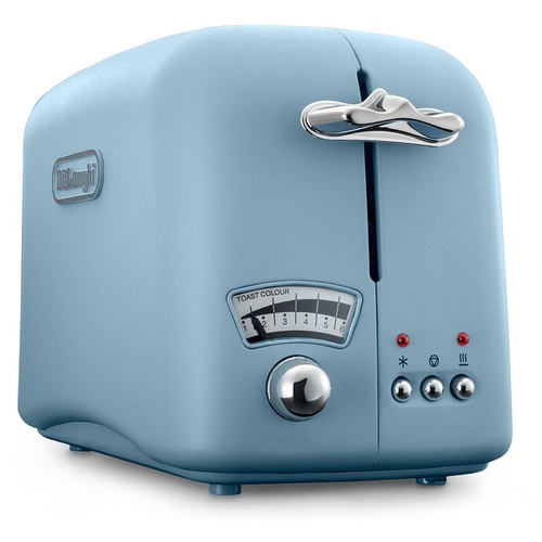 DeLonghi Argento Flora 2 Slice Toaster (Agave Blue)