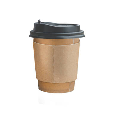 100pcs Double Wall Paper Cups With Lids Stirrers 20oz