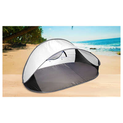 Grey Pop-Up Camping Tent Portable Beach Hiking Sun Shade Shelter
