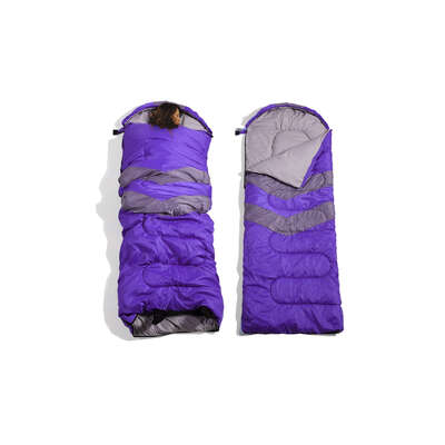 Purple Micro Compact Thermal Sleeping Bag Lightweight Portable Outdoor