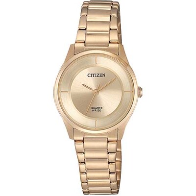 Citizen womens gorgeous rose gold dial wrist watch  