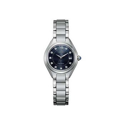 Citizen womens wrist watch with dark navy blue dial
