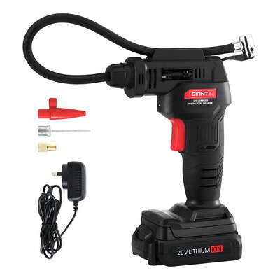 Portable 20V Tire Air Compressor 120PSI Fast Digital Display LED Light