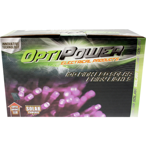 100 Pink LED Fairy Lights 9.95m