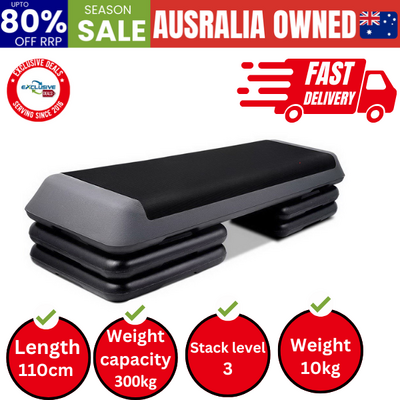 3 Level Aerobic Step Exercise Stepper 110Cm Gym Home Fitness