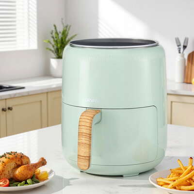Air Fryer 5L Touch Control 1700W Electric Cooker Green