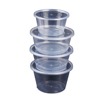 100 Pcs 750ml Food Platstic Containers Boxes