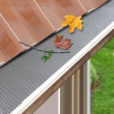 20 Piece Aluminium Gutter Guard Leaf Mesh- Silver 