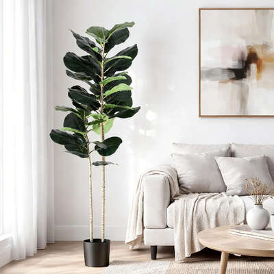 150cm Artificial Fiddle Leaf Fig Tree Indoor | EXTG