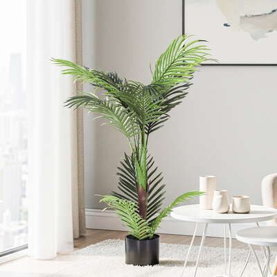 100cm Artificial Palm Tree Indoor Decor Lifelike Green Plant