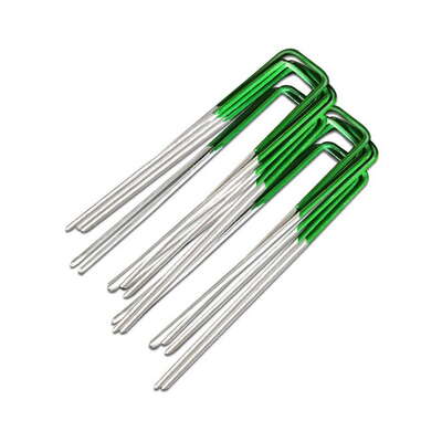 Artificial Grass Pegs 50pcs Synthetic Pins With Joining Tape For Lawn Turf