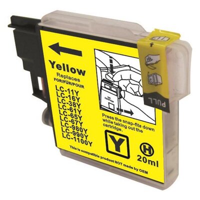 LC38 LC67 Yellow Compatible Inkjet Cartridge 